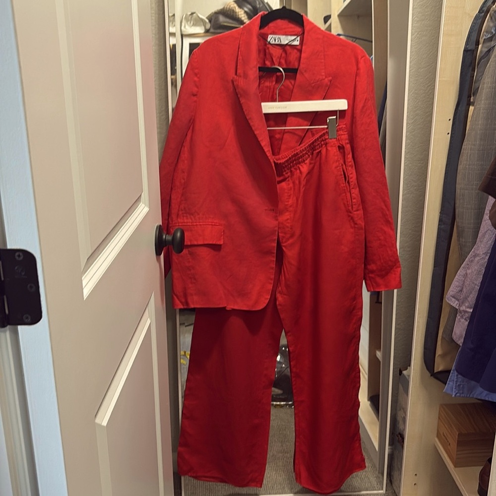 Zara Linen Suit Size XL
